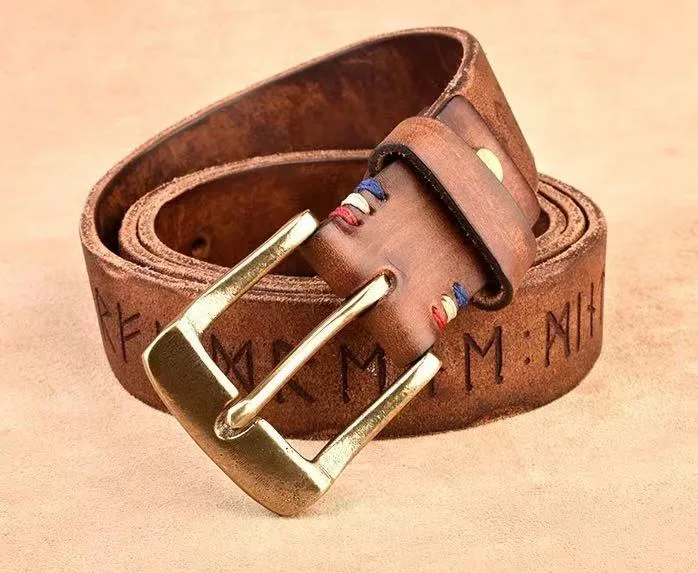 Manufacturer Factory OEM Men Fashion High Quality Italy Real Tanned Genuine Leather Pin Buckle Customized Retro Casual Style Stronger Durable Men Belt (E2023)